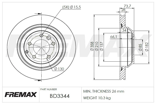 Brake Disc (BD-3344)