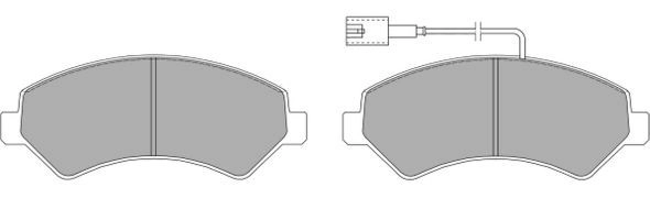 Brake Pad Set, disc brake (FBP-1478)