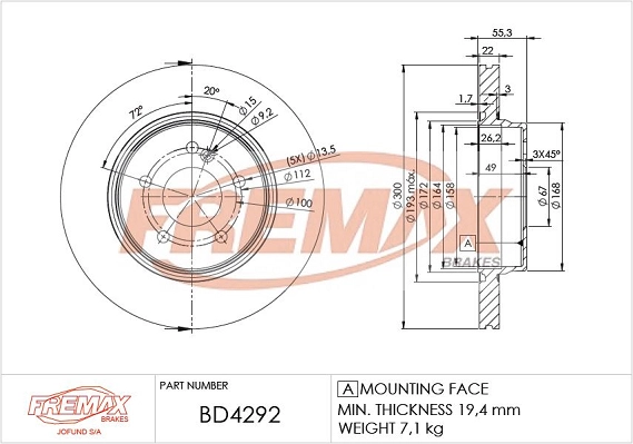 Brake Disc (BD-4292)
