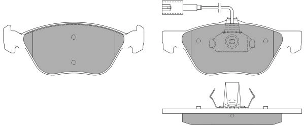 Brake Pad Set, disc brake (FBP-0972-01)
