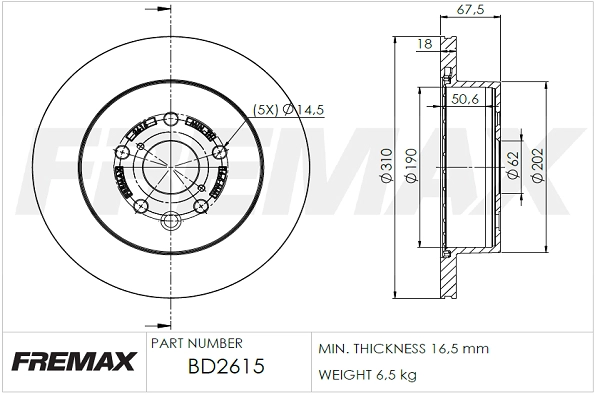 Brake Disc (BD-2615)