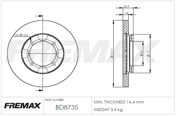 Brake Disc (BD-8735)