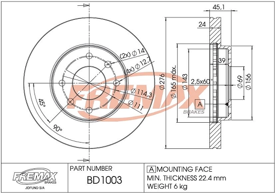 Brake Disc (BD-1003)