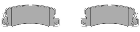 Brake Pad Set, disc brake (FBP-1550)