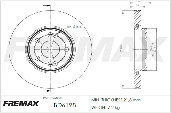 Brake Disc (BD-6198)