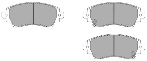 Brake Pad Set, disc brake (FBP-1202)