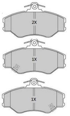 Brake Pad Set, disc brake (FBP-1908)