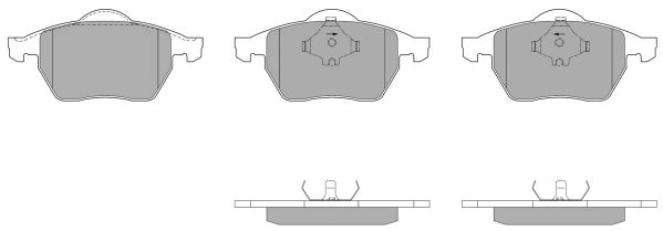 Brake Pad Set, disc brake (FBP-0874-01)