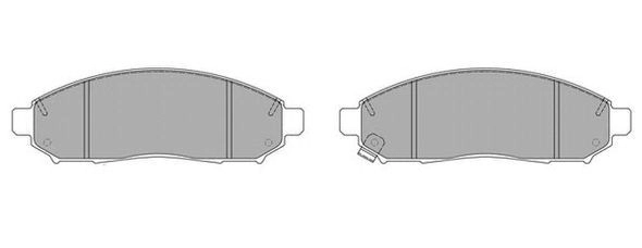 Brake Pad Set, disc brake (FBP-1631)