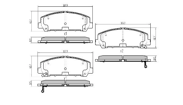 Brake Pad Set, disc brake (FBP-0085)