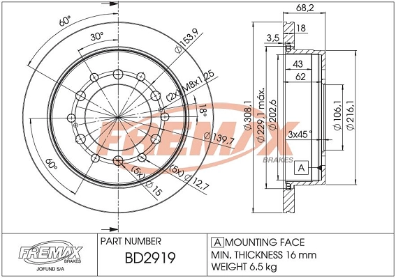 Brake Disc (BD-2919)