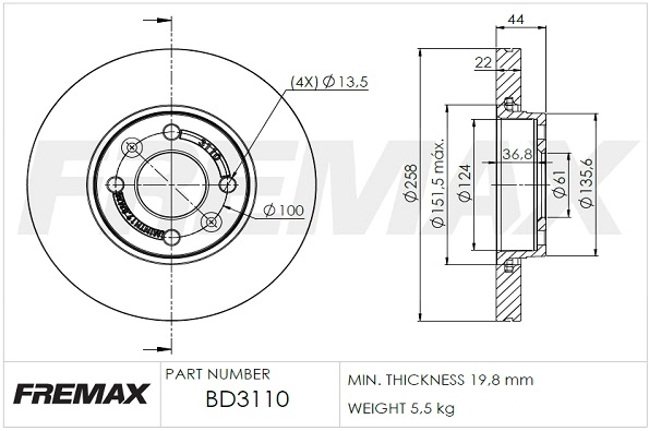Brake Disc (BD-3110)