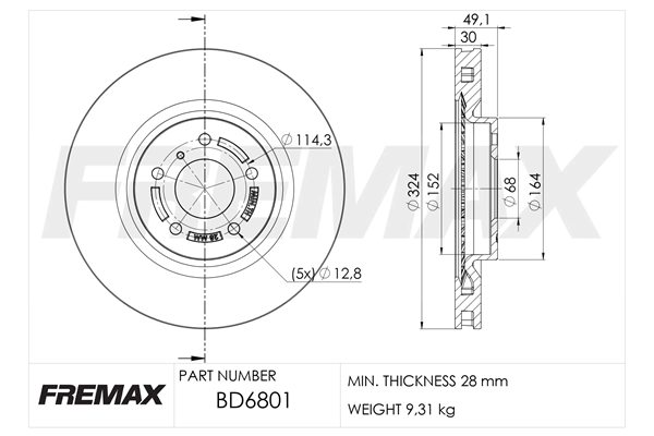 Brake Disc (BD-6801)