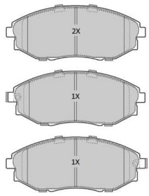 Brake Pad Set, disc brake (FBP-1903)