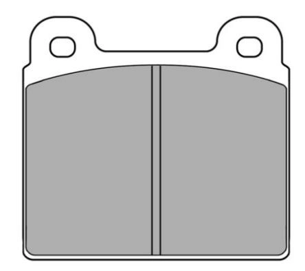 Brake Pad Set, disc brake (FBP-0126)