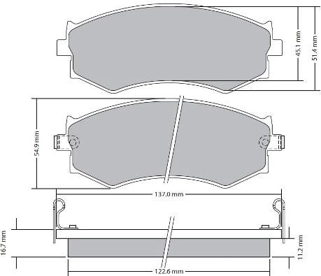 Brake Pad Set, disc brake