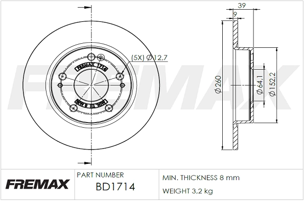 Brake Disc (BD-1714)