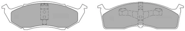 Brake Pad Set, disc brake (FBP-1095)