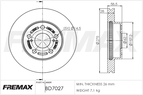 Brake Disc (BD-7027)