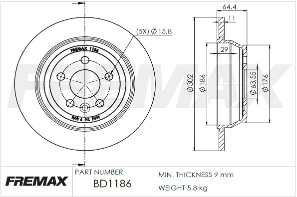 Brake Disc (BD-1186)
