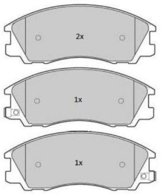 Brake Pad Set, disc brake (FBP-1787)