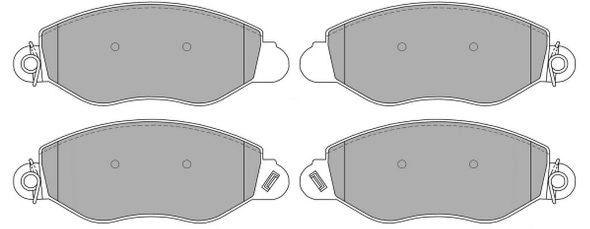 Brake Pad Set, disc brake (FBP-1203)