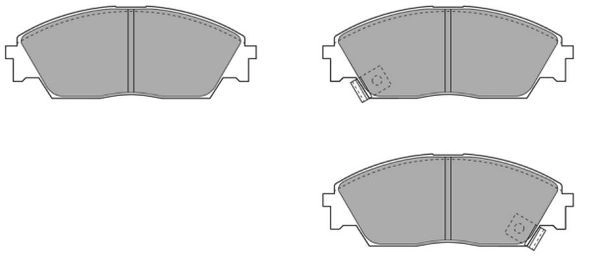 Brake Pad Set, disc brake (FBP-0714-01)