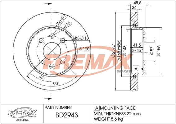 Brake Disc (BD-2943)