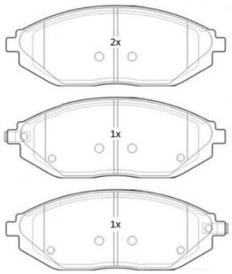 Brake Pad Set, disc brake (FBP-1859)