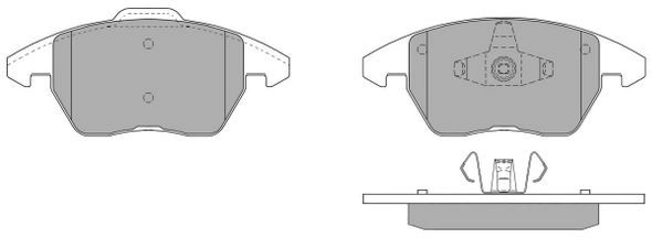 Brake Pad Set, disc brake (FBP-1352)