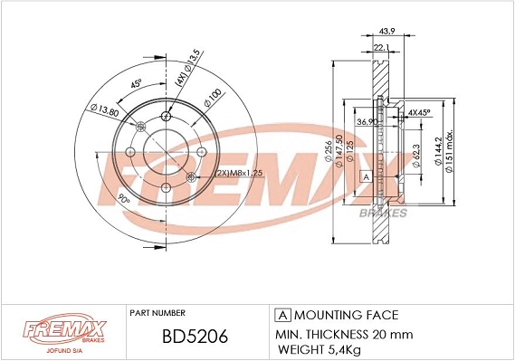Brake Disc (BD-5206)