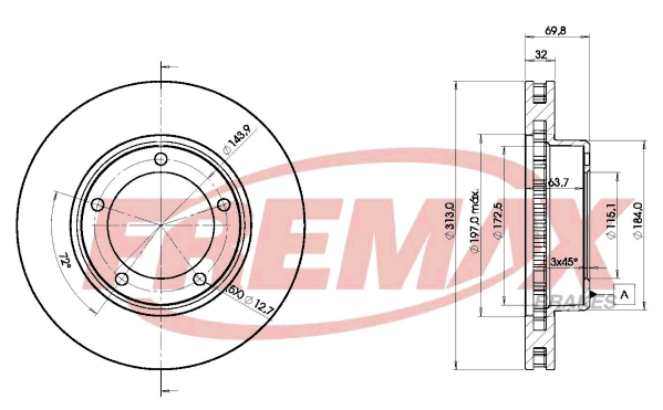 Brake Disc (BD-1265)