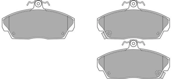 Brake Pad Set, disc brake (FBP-0755)
