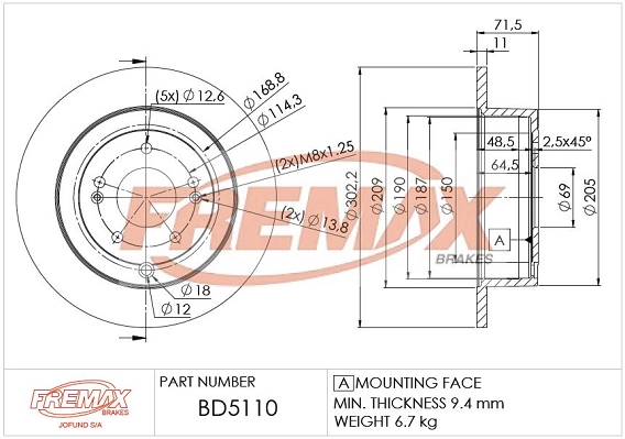 Brake Disc (BD-5110)