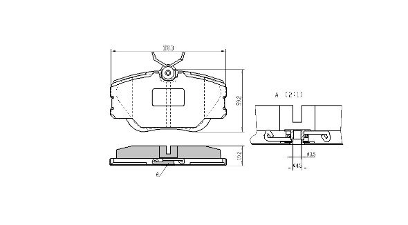 Brake Pad Set, disc brake (FBP-0495)