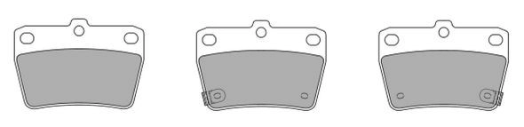 Brake Pad Set, disc brake (FBP-1260)