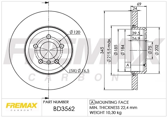 Brake Disc (BD-3562)