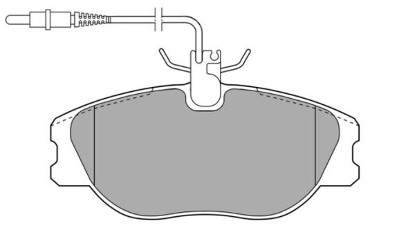 Brake Pad Set, disc brake (FBP-0893)