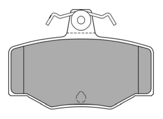Brake Pad Set, disc brake (FBP-0789)