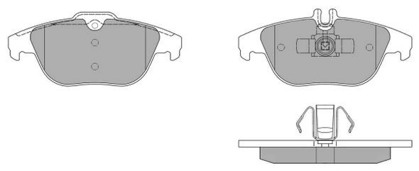 Brake Pad Set, disc brake (FBP-1572)