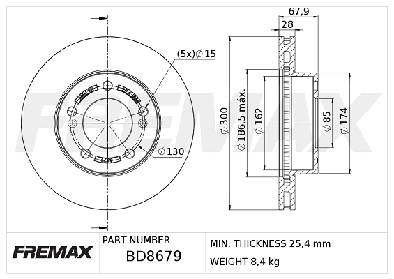 Brake Disc (BD-8679)