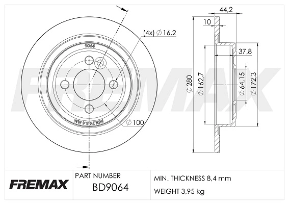 Brake Disc (BD-9064)