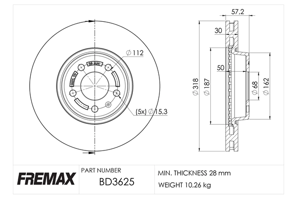 Brake Disc (BD-3625)