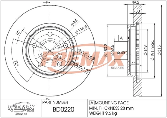 Brake Disc (BD-0220)