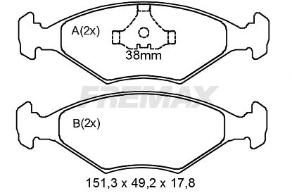 Brake Pad Set, disc brake