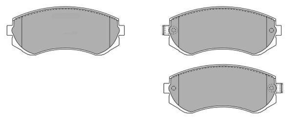 Brake Pad Set, disc brake (FBP-1558)