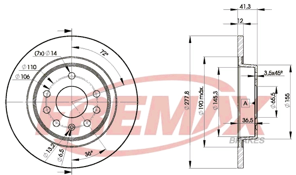 Brake Disc (BD-9115)