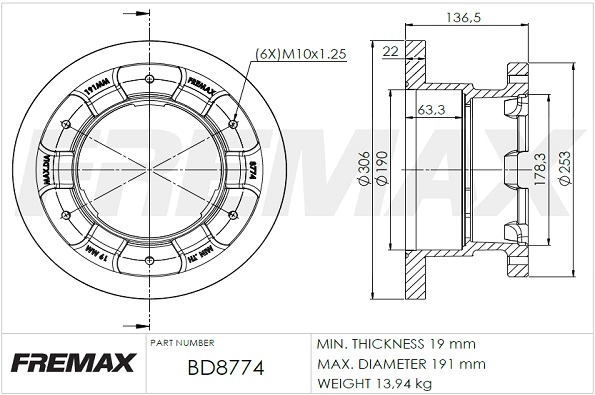 Brake Disc (BD-8774)