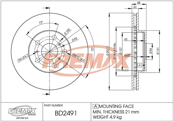 Brake Disc (BD-2491)