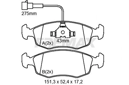 Brake Pad Set, disc brake